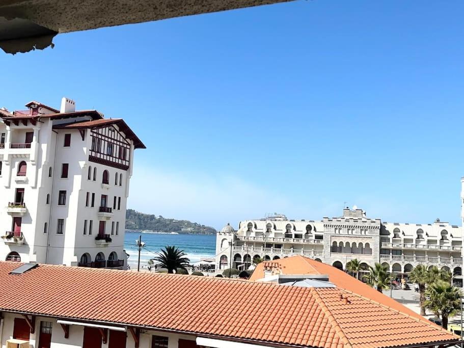 Hendaye Plage Charmant Studio 2Pers Avec Grande Terrasse Vue Mer Esterno foto