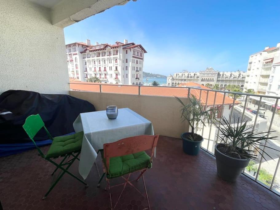 Hendaye Plage Charmant Studio 2Pers Avec Grande Terrasse Vue Mer Esterno foto